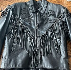 UNIK REAL LEATHER BIKER JACKET